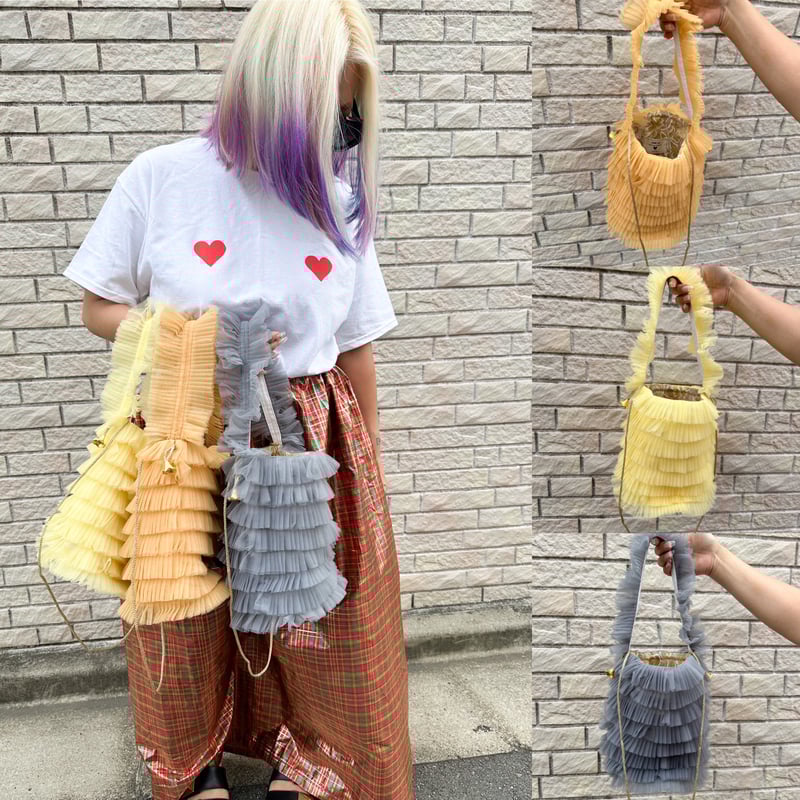 burself×DIR69 new tulle bucket bag | burself 