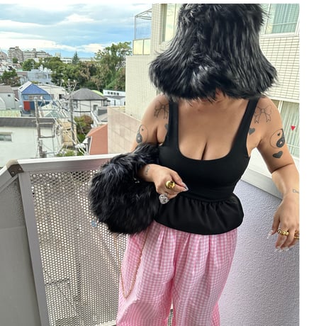 Set of Fluffy hat & bag