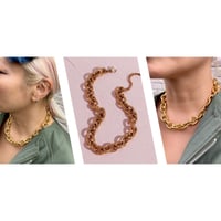 Stainless chunky chain necklace