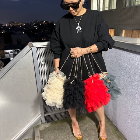 Special offer : tulle bag w chain by DIR69