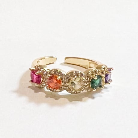 Rainbow amulet ring