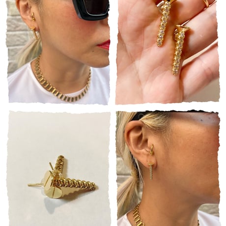 Bijoux screw earrings