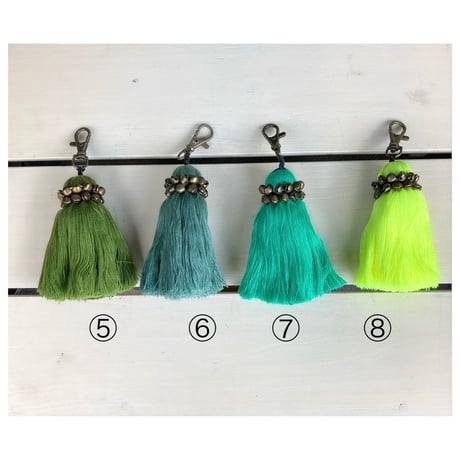 6inches tassel key charm