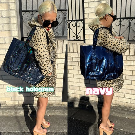 Mirror tote w long strap
