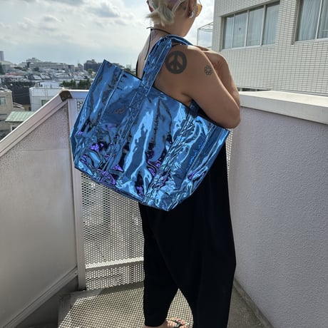 Mirror tote w long strap