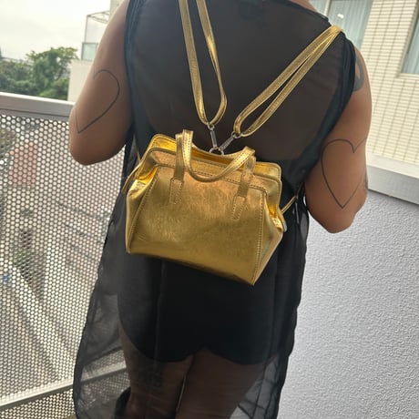 mirror squared backpack handbag