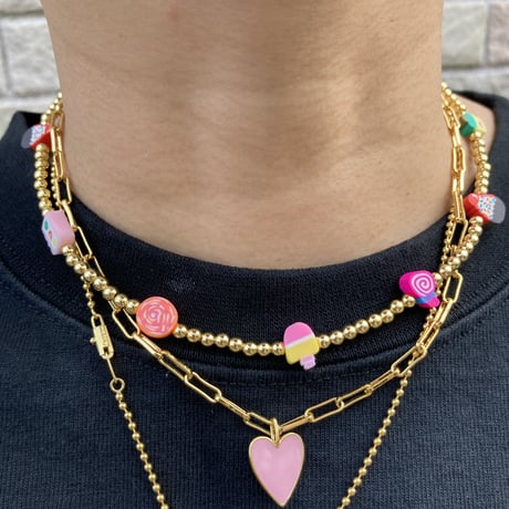 Mini gold sweets necklace