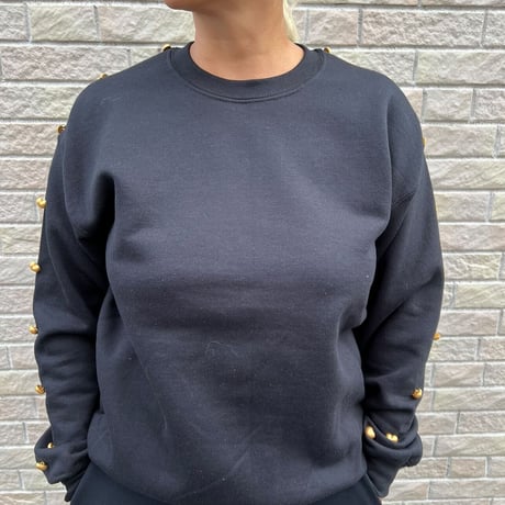 gold heart buttened top