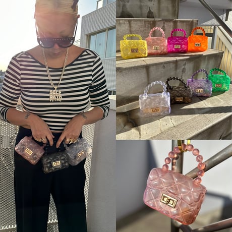 Transparent quilted bag