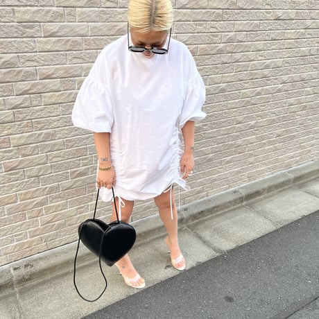 Black heart shape bag