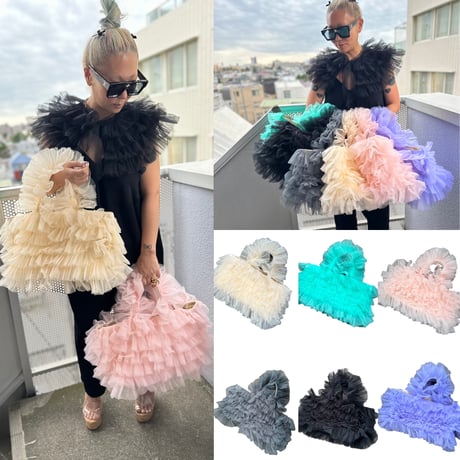 Medium tulle tote by DIR69