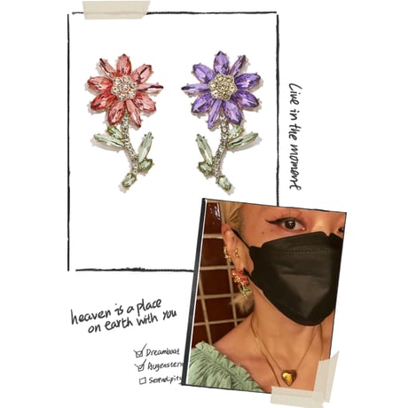 Flower earring / 片耳用