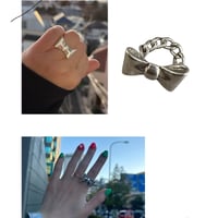 Otro accesorio ribbon chain ring
