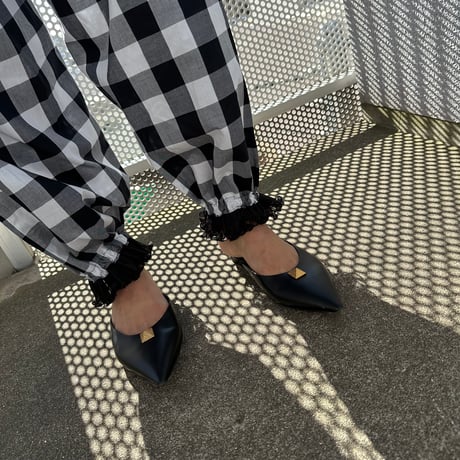 Gingham balloon pant