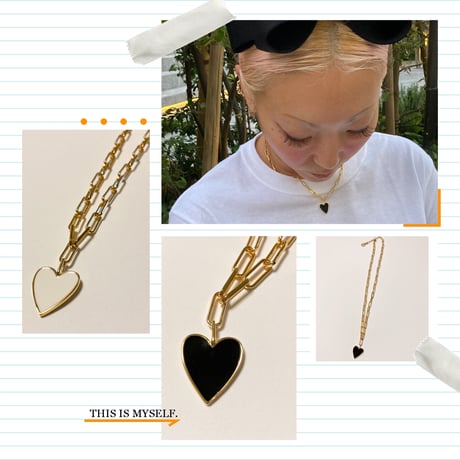 Heart plated necklace