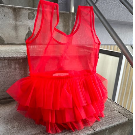 Frilled tulle shopper bag by burself x DIR69