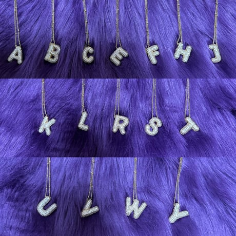 Kira lettered necklace