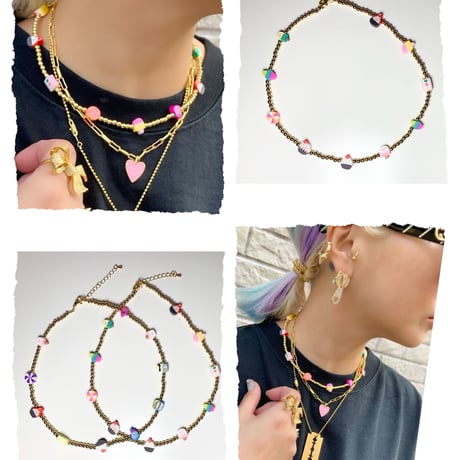 Mini gold sweets necklace