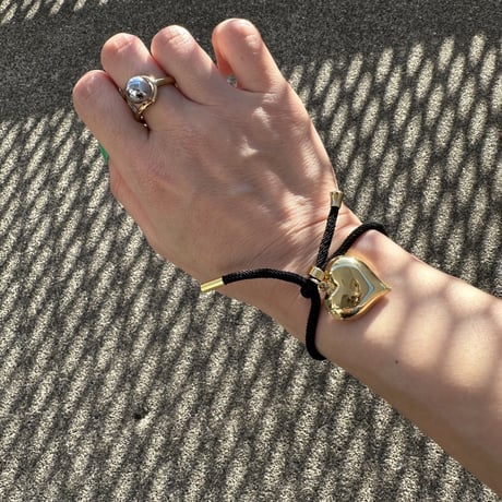 Rope bracelet w heart