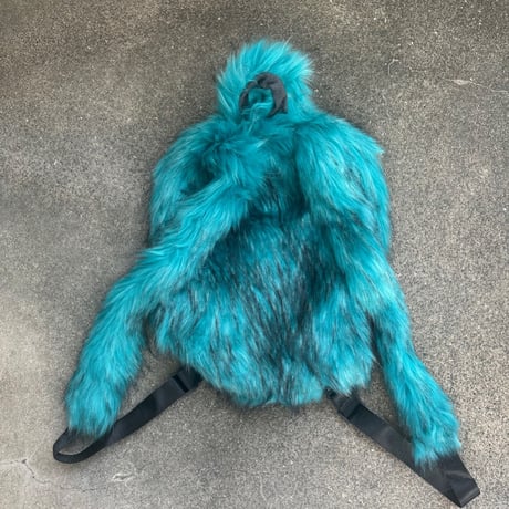 Faux fur backpack