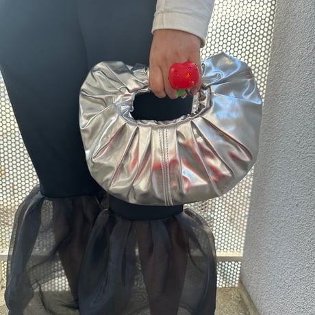 Gathered clutch bag