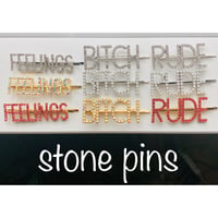 stone pins