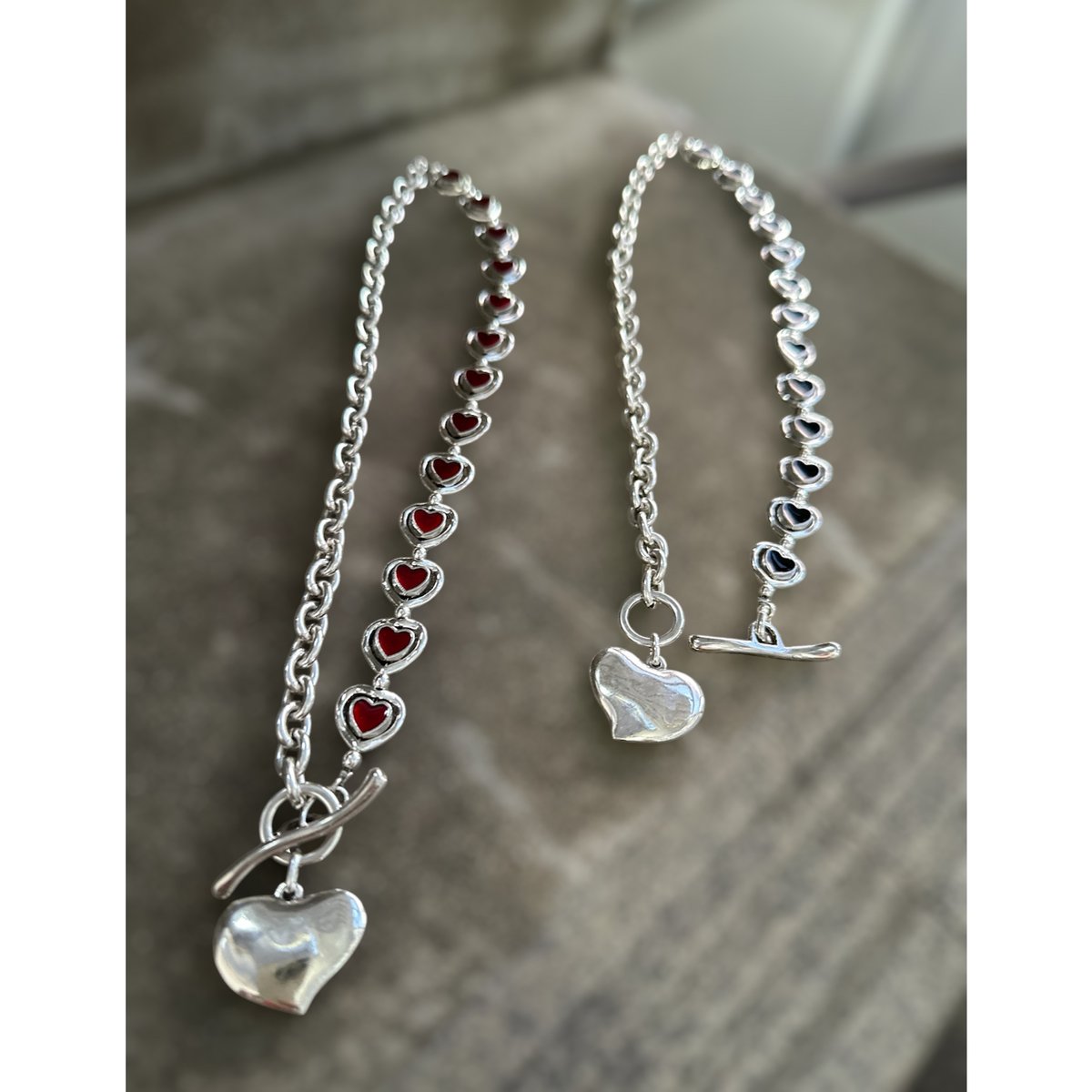 【Otro Accesorio】リボンネックレス Otro accesorio heart chain combi necklace | bur