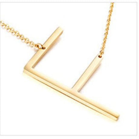 gold LETTER necklace