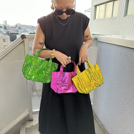 holographic  mirror tote small