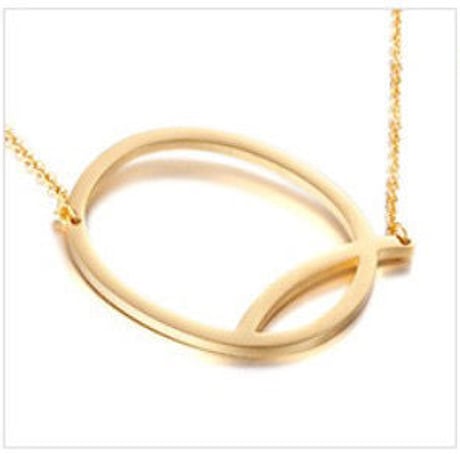 gold LETTER necklace