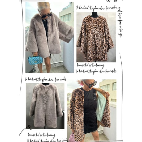 Burself faux fur medium coat