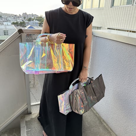 holographic  mirror tote large