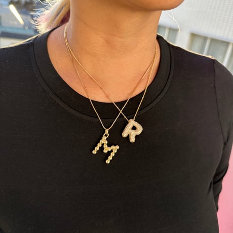 Kira lettered necklace
