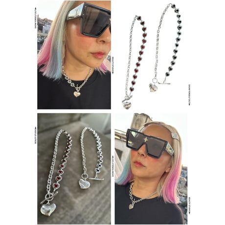 Otro accesorio heart chain combi necklace