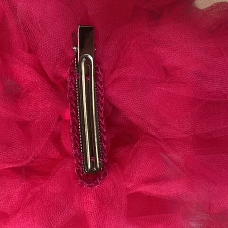Bow tulle clip SMALL