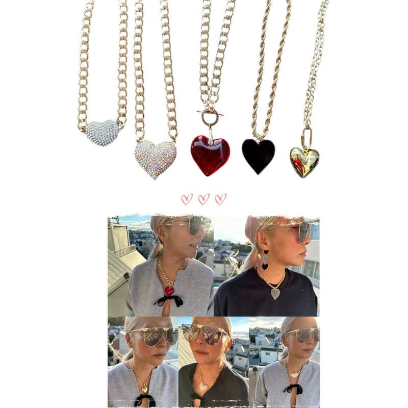 Bling Heart necklaces | burself