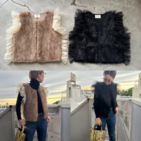 DIR69 x burself  sweet eco fur vest