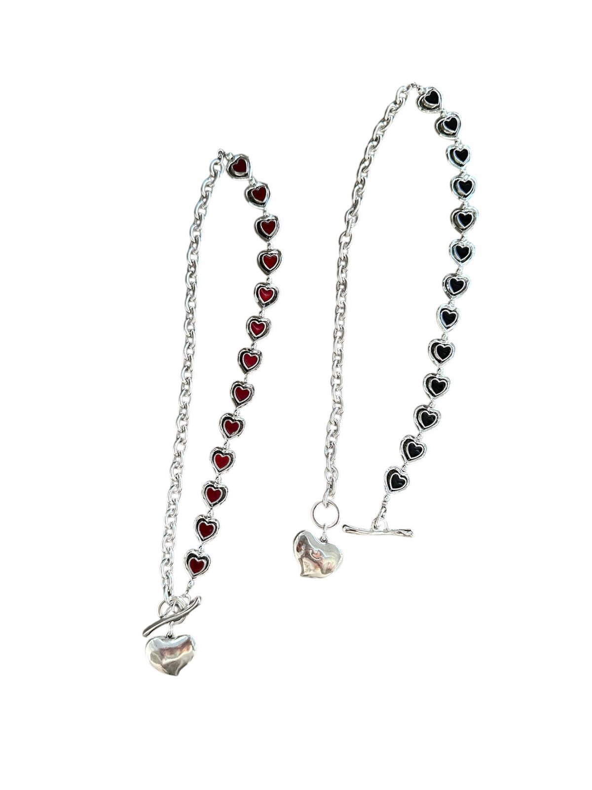 【Otro Accesorio】リボンネックレス Otro accesorio heart chain combi necklace | bur