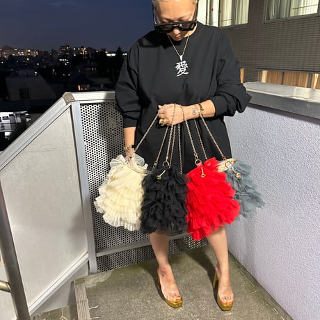 Special offer : tulle bag w chain by DIR69