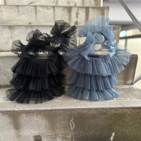 DIR69 x burself small tulle bag