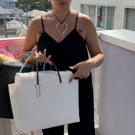 burself candy woven tote : large