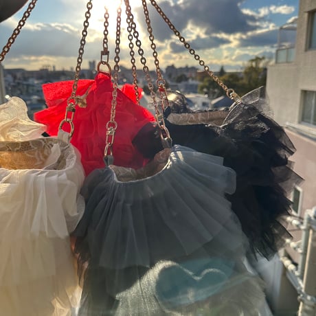 Special offer : tulle bag w chain by DIR69