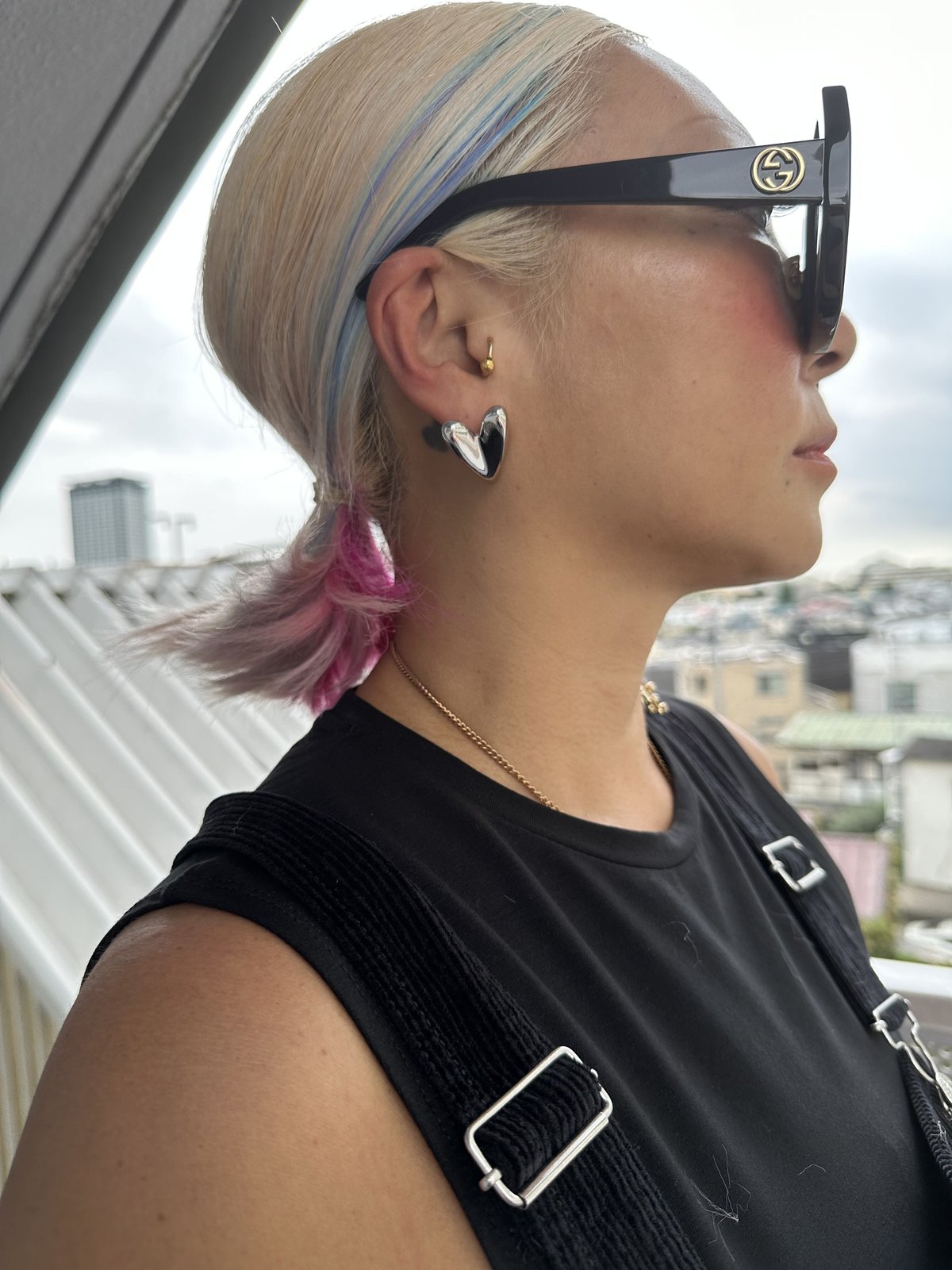 1227】ハートとタッセルのピアスイヤリング 1225】ハートとタッセルの