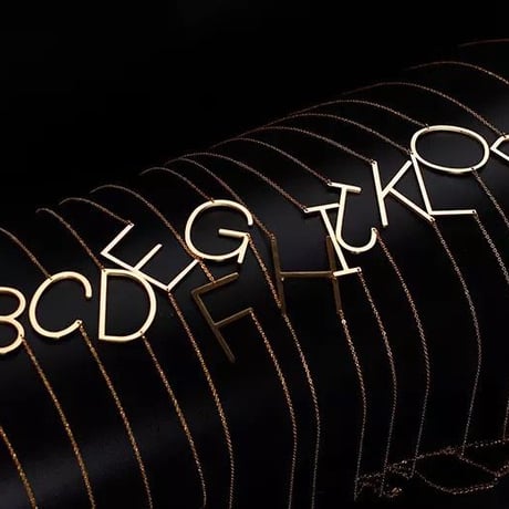 gold LETTER necklace
