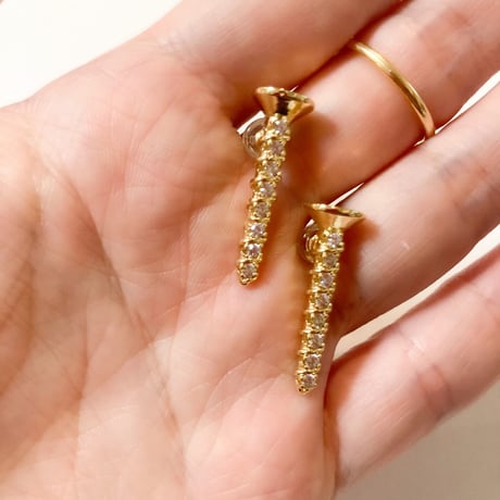 Bijoux screw earrings