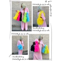 Wild flower ruffle tulle bag