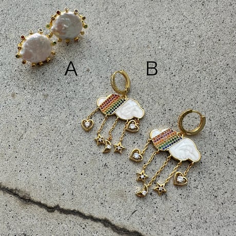 Happy rainbow earrings