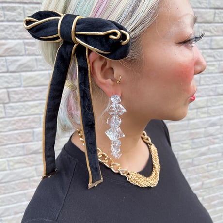 Rock crystal earrings
