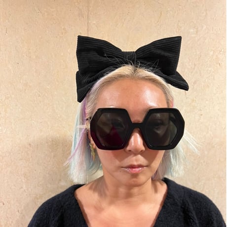 Corduroy bow headband