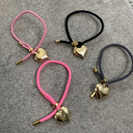 Rope bracelet w heart